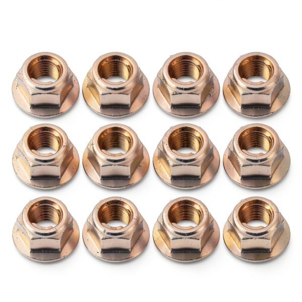 M8 Hex Nuts HomeSoGood Copper Plated Carbon Steel-0