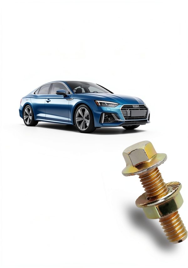 Anyhut Gold Zinc Exhaust Bolt Grade 8 High-Strength Carbon-5