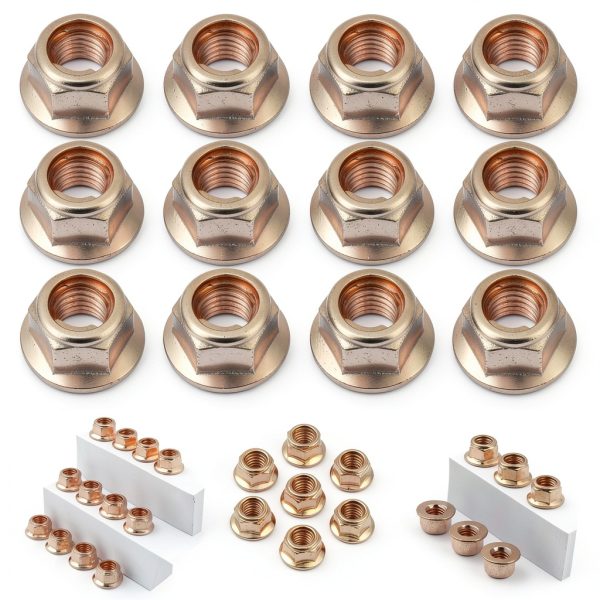 M8 Hex Nuts HomeSoGood Copper Plated Carbon Steel-6