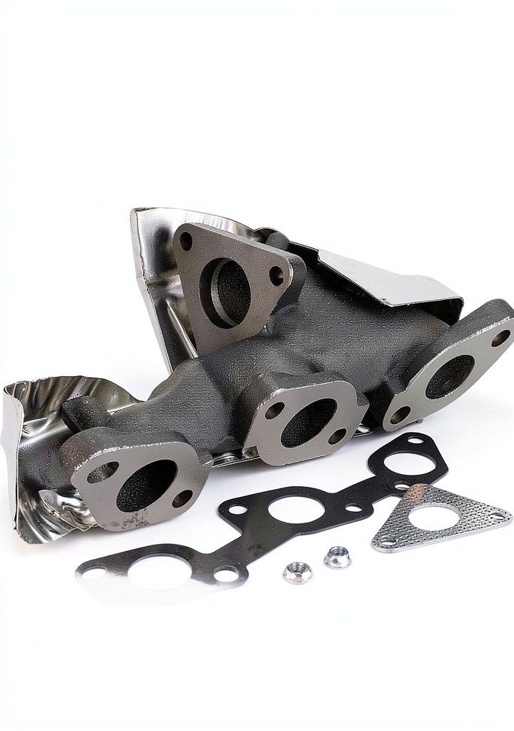 A-Premium exhaust manifold installed on a Nissan Frontier engine
