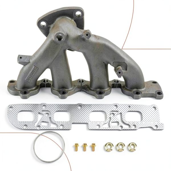 Exhaust Manifold A-Premium Solid Metal for Chevy-8