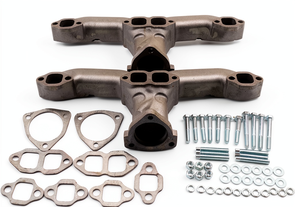 SHLPDFM Classic Exhaust Manifolds on a Chevy engine