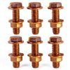 Anyhut Gold Zinc Exhaust Bolt Grade 8 High-Strength Carbon-0