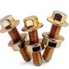 Anyhut Gold Zinc Exhaust Bolt Grade 8 High-Strength Carbon-3