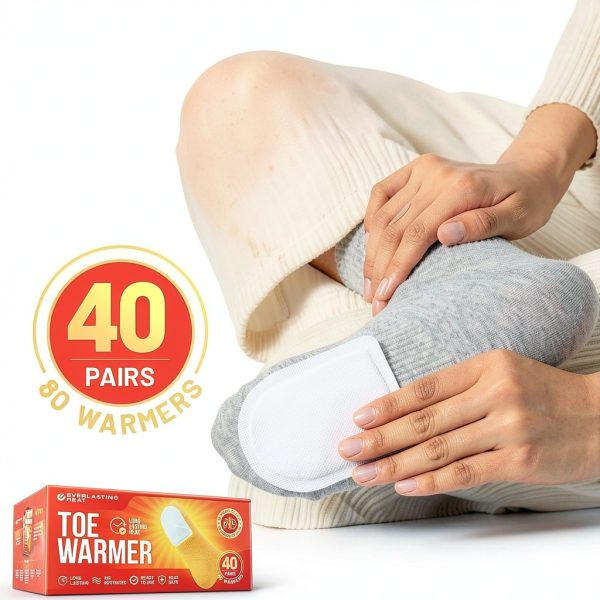 Toe Warmers 40 Pairs White - Everlasting Heat Thin 10-Hour Warmers-2