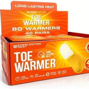 Toe Warmers 40 Pairs White - Everlasting Heat Thin 10-Hour Warmers-0