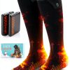 Heated Socks Baowenqier Unisex Foot Warmer 5V 6000mAh Battery 4 Levels-0