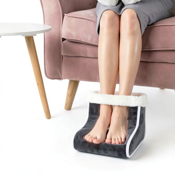 Electric Heated Foot Warmer KLADNDER 6 Temp 4 Timer Gray 10.2x11x8.7in-1