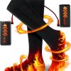 Heated Socks CaiQiXuan Rechargeable 3‑Level Black Gray WZ‑WZ01-0