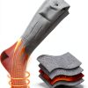 Electric Heated Socks, 3 Heating Settings Washable Heated Sock for Fishing Skiing Hiking Skating, Stocking Stuffers, 5000mAh Rechargeable Electric Socks for Men Women-4