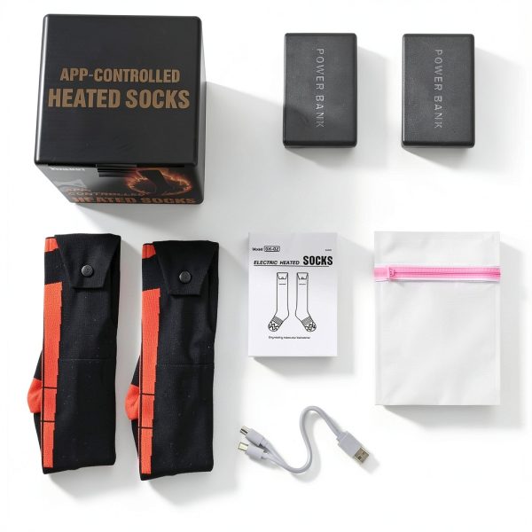 Heated Socks Yoassi SK-02 8000mAh APP Control Unisex Foot Warmers-6