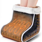 Electric Heated Foot Warmer KLADNDER 6 Temp 4 Timer Gray 10.2x11x8.7in-0