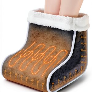Electric Heated Foot Warmer KLADNDER 6 Temp 4 Timer Gray 10.2x11x8.7in-0