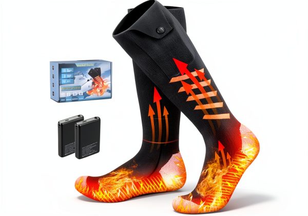 Heated Socks KGHKGH RRWZ-6000 Orange 2×6000mAh 10‑Hour Warmth-0