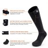SAVIOR HEAT Heated Socks Rechargeable 7.4V Battery Large Black-4