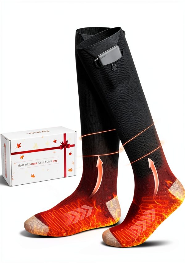 Heated Socks Evjeal Rechargeable with App Control 2×6000mAh Batteries-0