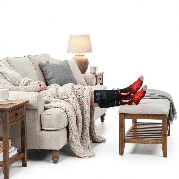 Heated Socks Evjeal Rechargeable with App Control 2×6000mAh Batteries-1