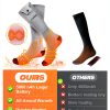 Electric Heated Socks, 3 Heating Settings Washable Heated Sock for Fishing Skiing Hiking Skating, Stocking Stuffers, 5000mAh Rechargeable Electric Socks for Men Women-3