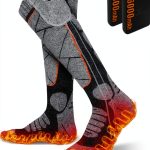 Heated Socks, 5V 6000mAh Rechargeable Heated Socks for Men & Women, Electric Socks with 3 Heating Levels for Winter, Skiing, Hunting, Camping, Hiking, Cycling, Outdoor Work-0