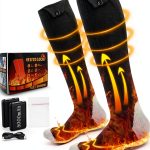 Heated Sock Simxihong Unisex 5000mAh Rechargeable Thermal Warmers-0