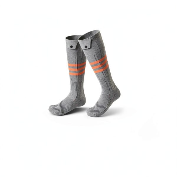 Heated Socks Waestcia Electric Warmers Gray One Size with App Control-6